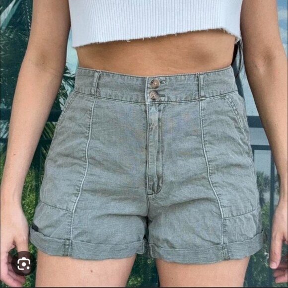 Joie Pants - Joie Linen Resort Beach Coastal Relaxed Lightweight Nautical Shorts 6